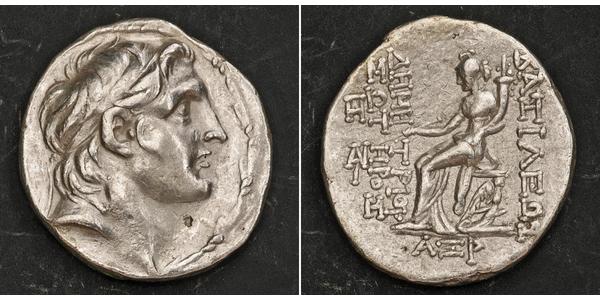 1 Тетрадрахма Держава Селевкідів (312BC-63 BC) Срібло Demetrius I Soter (185BC - 150BC)