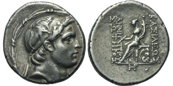 1 Тетрадрахма Держава Селевкідів (312BC-63 BC) Срібло Demetrius I Soter (185BC - 150BC)