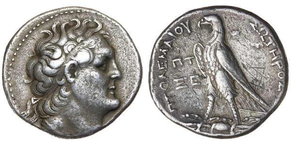 1 Тетрадрахма Елліністичний Єгипет (332BC-30BC) Срібло Птолемей II Філадельф(309BC-246BC)