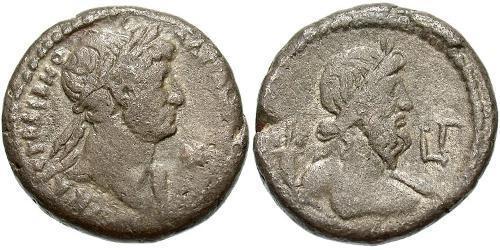 1 Тетрадрахма Римська імперія (27BC-395) Срібло Адріан (76 - 138) 