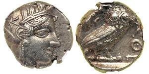 1 Тетрадрахма Стародавня Греція (1100BC-330) Срібло 