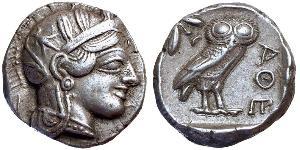 1 Тетрадрахма Стародавня Греція (1100BC-330) Срібло 