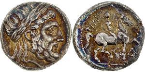 1 Тетрадрахма Стародавня Греція (1100BC-330) Срібло Philip II of Macedon (382 BC - 336 BC)