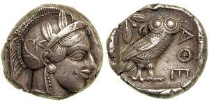 1 Тетрадрахма Стародавня Греція (1100BC-330) Срібло 