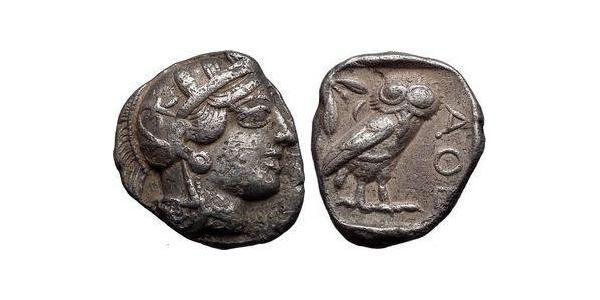 1 Тетрадрахма Стародавня Греція (1100BC-330) Срібло 