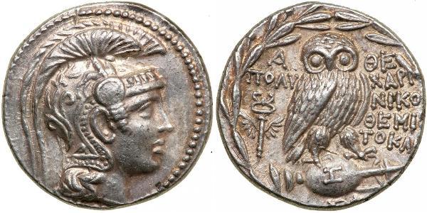 1 Тетрадрахма Стародавня Греція (1100BC-330) Срібло 