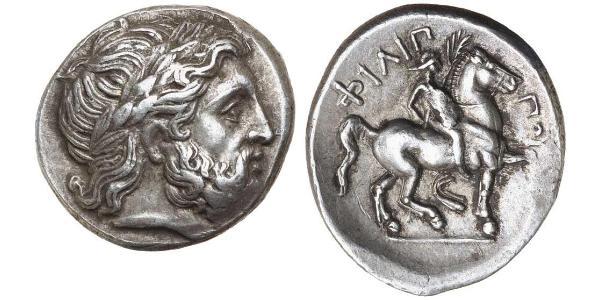 1 Тетрадрахма Стародавня Греція (1100BC-330) Срібло Philip II of Macedon (382 BC - 336 BC)