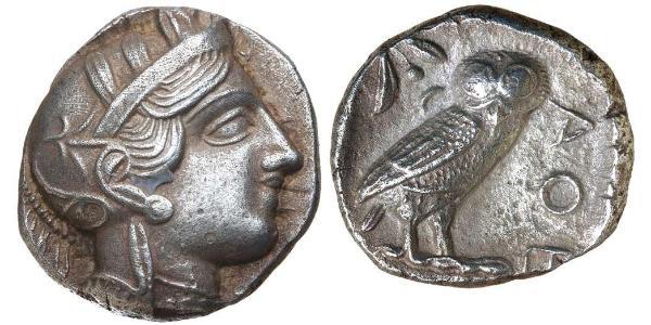 1 Тетрадрахма Стародавня Греція (1100BC-330) Срібло 