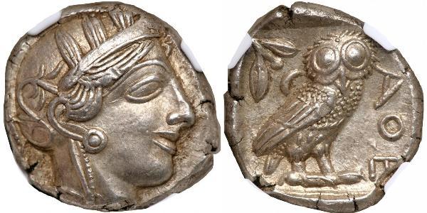 1 Тетрадрахма Стародавня Греція (1100BC-330) Срібло 