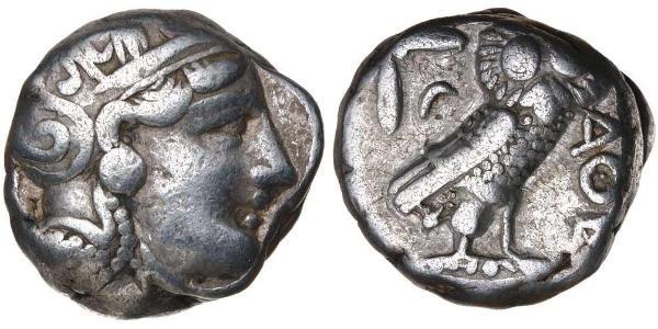 1 Тетрадрахма Стародавня Греція (1100BC-330) Срібло 