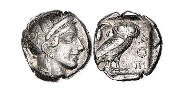 1 Тетрадрахма Стародавня Греція (1100BC-330) Срібло 