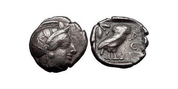 1 Тетрадрахма Стародавня Греція (1100BC-330) Срібло 