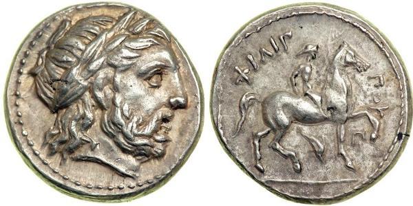 1 Тетрадрахма Стародавня Греція (1100BC-330) Срібло Philip II of Macedon (382 BC - 336 BC)