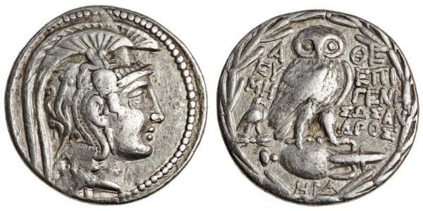 1 Тетрадрахма Стародавня Греція (1100BC-330) Срібло 
