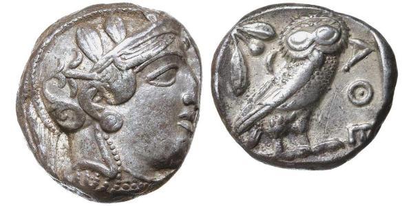 1 Тетрадрахма Стародавня Греція (1100BC-330) Срібло 