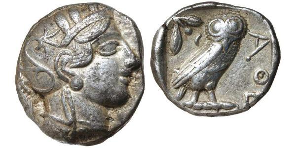 1 Тетрадрахма Стародавня Греція (1100BC-330) Срібло 
