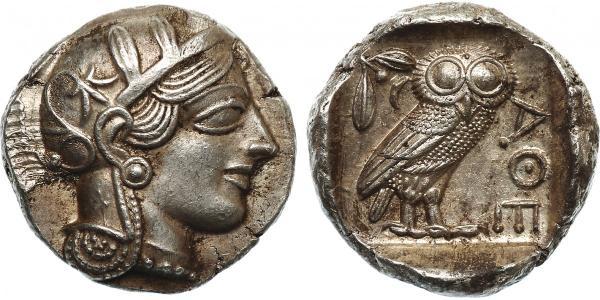 1 Тетрадрахма Стародавня Греція (1100BC-330) Срібло 