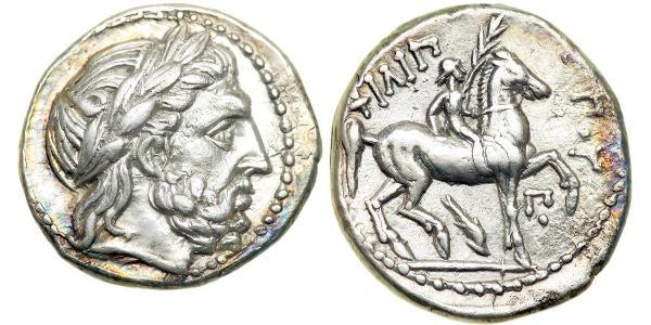 1 Тетрадрахма Стародавня Греція (1100BC-330) Срібло Philip II of Macedon (382 BC - 336 BC)