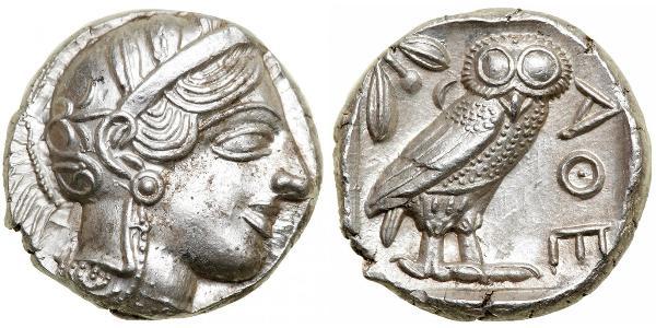 1 Тетрадрахма Стародавня Греція (1100BC-330) Срібло 