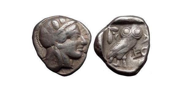 1 Тетрадрахма Стародавня Греція (1100BC-330) Срібло 