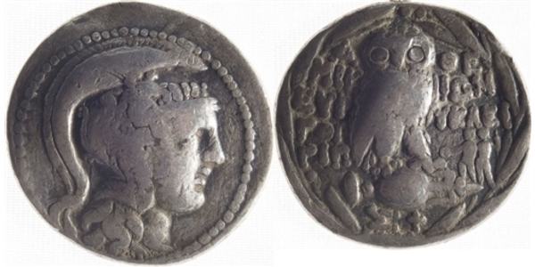 1 Тетрадрахма Стародавня Греція (1100BC-330) Срібло 