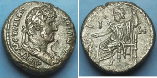 1 Тетрадрахма Римський Єгипет (30BC – 641) Срібло (билон) Адріан (76 - 138) 