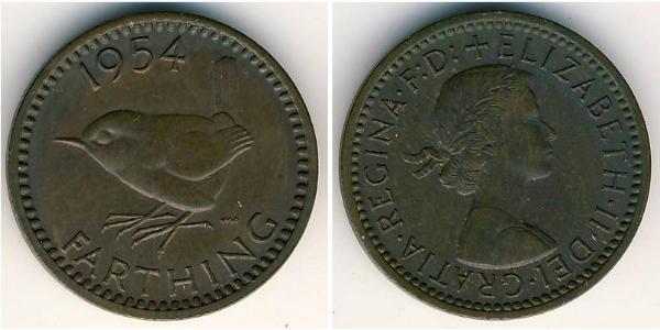 1 Фартинг Великобритания (1922-) Бронза Елизавета II (1926-2022)