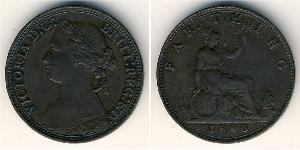1 Фартинг Соединённое королевство Великобритании и Ирландии (1801-1922) Бронза Виктория (1819 - 1901)