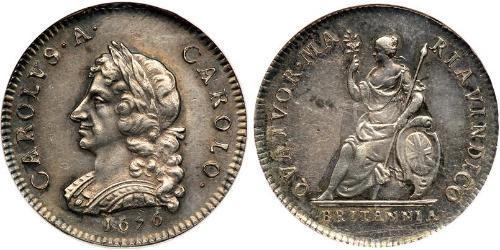 1 Фартинг Королевство Англия (927-1649,1660-1707) Серебро Карл II (1630-1685)