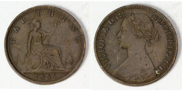 1 Фартінг Сполучене королівство Великобританії та Ірландії (1801-1922) Бронза Вікторія (1819 - 1901)