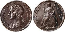 1 Фартінг Королівство Англія (927-1649,1660-1707) Мідь Карл II (1630-1685)