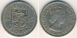 1 Флорин Фиджи Никель/Медь Елизавета II (1926-2022)