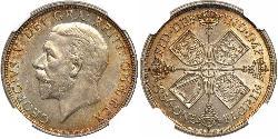 1 Флорин Соединённое королевство Великобритании и Ирландии (1801-1922) Серебро Георг V (1865-1936)