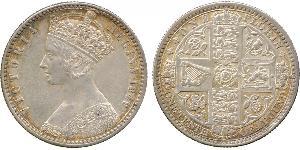 1 Флорин Соединённое королевство Великобритании и Ирландии (1801-1922) Серебро Виктория (1819 - 1901)