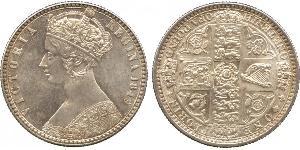 1 Флорин Соединённое королевство Великобритании и Ирландии (1801-1922) Серебро Виктория (1819 - 1901)
