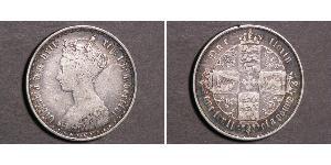 1 Флорин Соединённое королевство Великобритании и Ирландии (1801-1922) Серебро Виктория (1819 - 1901)