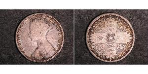 1 Флорин Соединённое королевство Великобритании и Ирландии (1801-1922) Серебро Виктория (1819 - 1901)