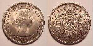 1 Флорін Велика Британія (1922-) Нікель/Мідь Єлизавета II (1926-2022)