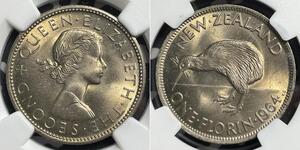 1 Флорін Нова Зеландія Нікель/Мідь Єлизавета II (1926-2022)