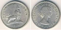 1 Флорін Австралія (1939 - ) Срібло Єлизавета II (1926-2022)