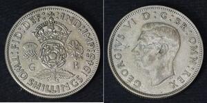 1 Флорін Велика Британія  Срібло Георг VI (1895-1952)