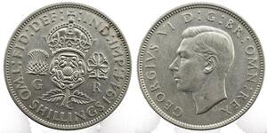 1 Флорін Велика Британія  Срібло Георг VI (1895-1952)