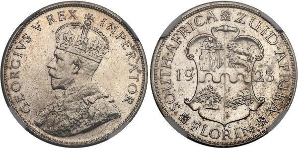 1 Флорін Південно-Африканська Республіка Срібло Георг V (1865-1936)