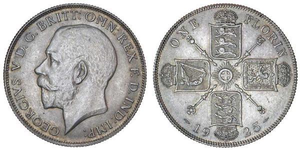 1 Флорін Сполучене королівство Великобританії та Ірландії (1801-1922) Срібло Георг V (1865-1936)