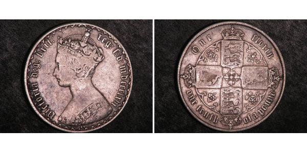 1 Флорін Сполучене королівство Великобританії та Ірландії (1801-1922) Срібло Вікторія (1819 - 1901)