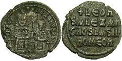 1 Фоллис Византийская империя (330-1453) Бронза Лев VI Мудрый (866-912)