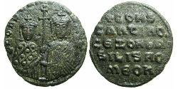 1 Фоллис Византийская империя (330-1453) Бронза Константи́ VII (905 -959)