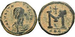 1 Фоллис Византийская империя (330-1453) Бронза Анастасий I (430-518)