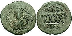 1 Фоллис Византийская империя (330-1453) Бронза Phocas(?-610)