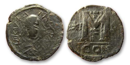1 Фоллис Византийская империя (330-1453) Бронза Юстин I (450-527)